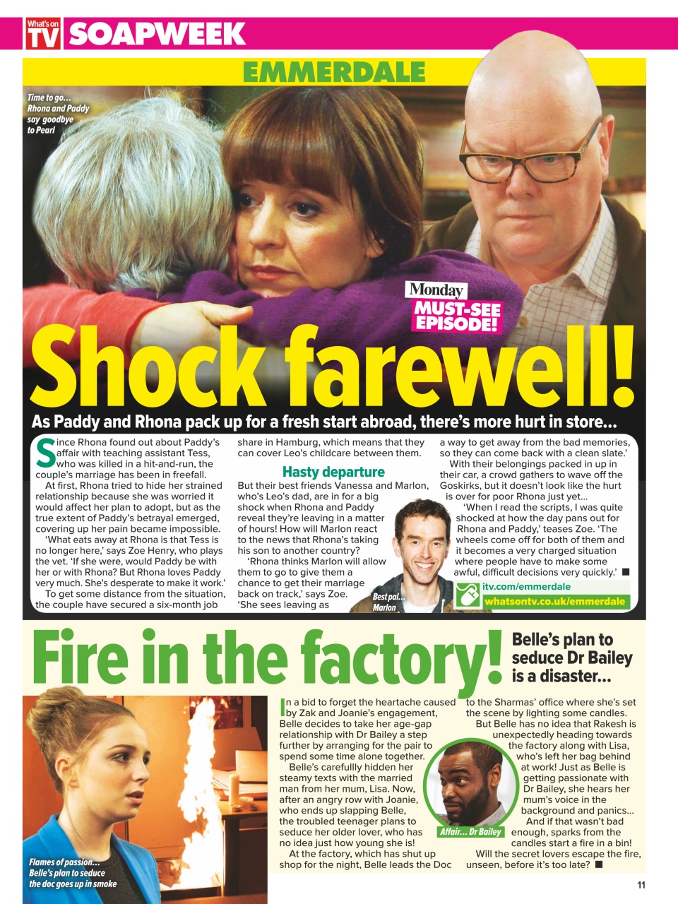 What's on TV Preview Pages