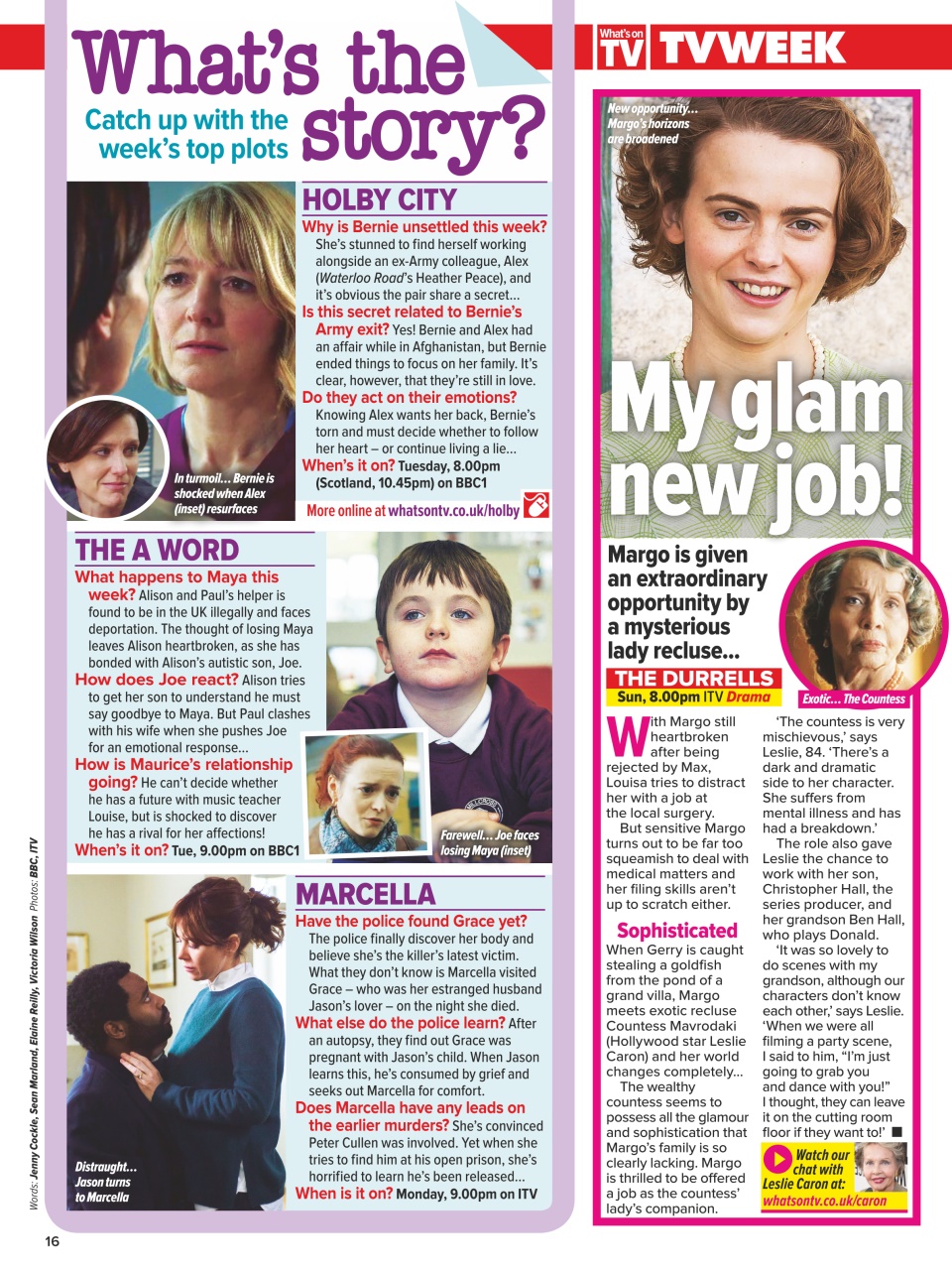 What's on TV Preview Pages