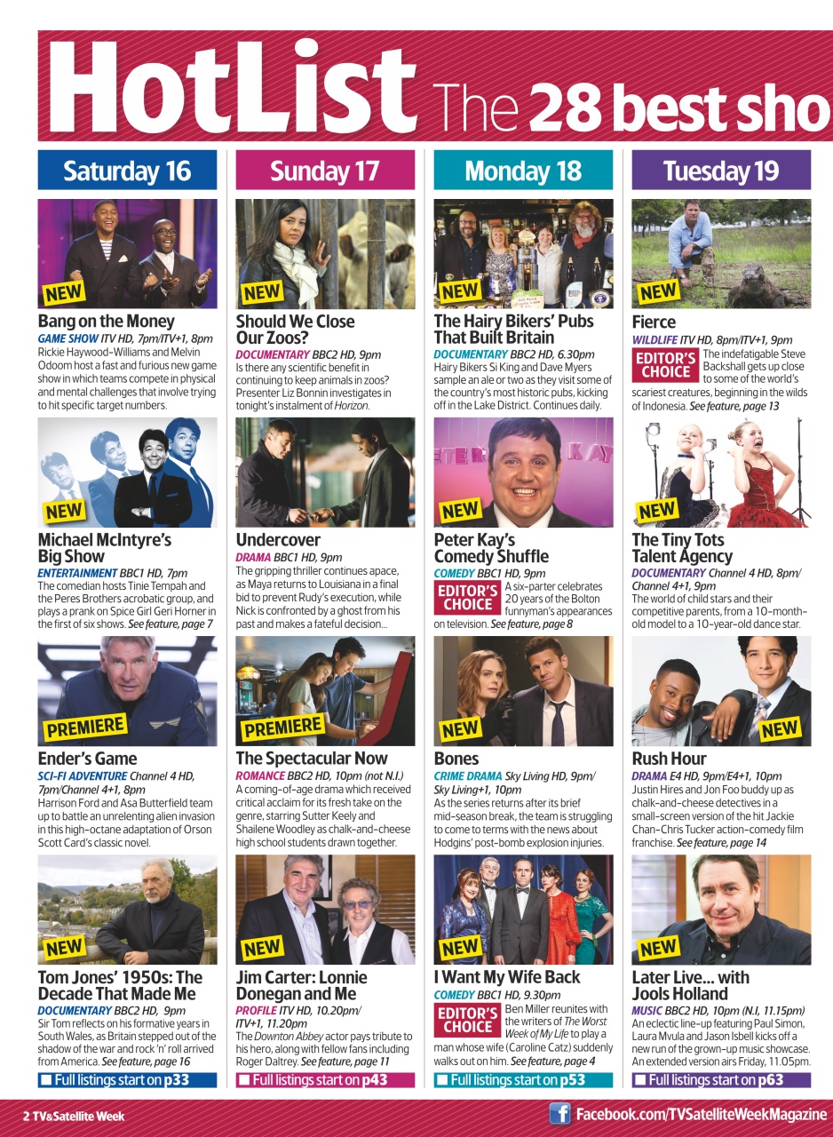 TV & Satellite Week Preview Pages