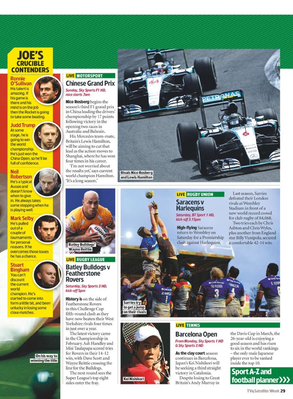 TV & Satellite Week Preview Pages