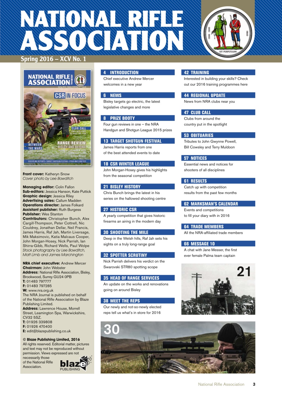 National Rifle Association Journal Preview Pages