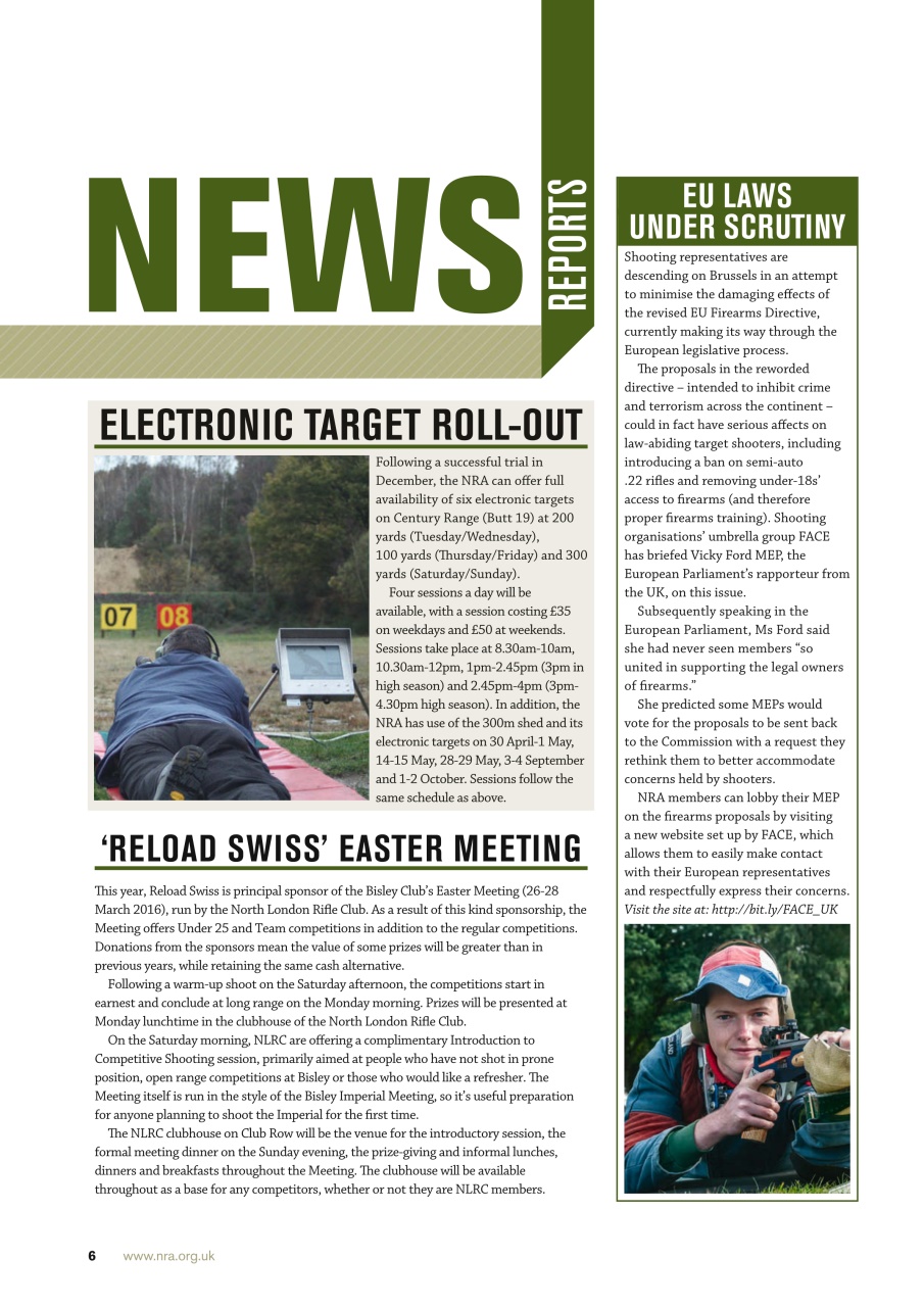 National Rifle Association Journal Preview Pages