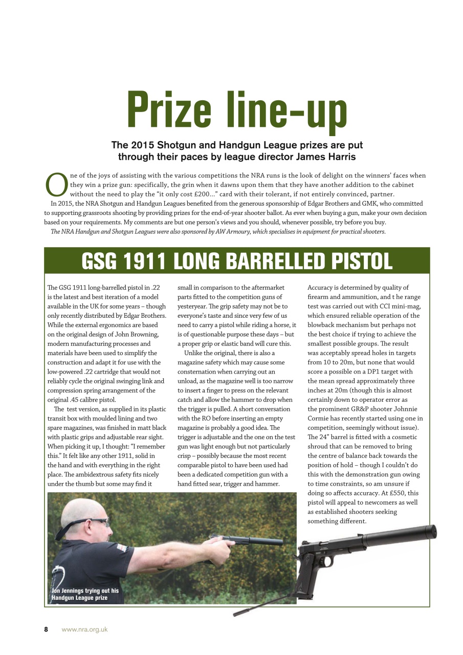 National Rifle Association Journal Preview Pages