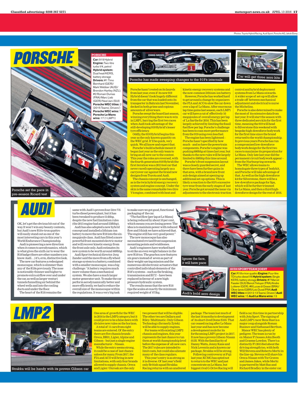 Motorsport News Preview Pages