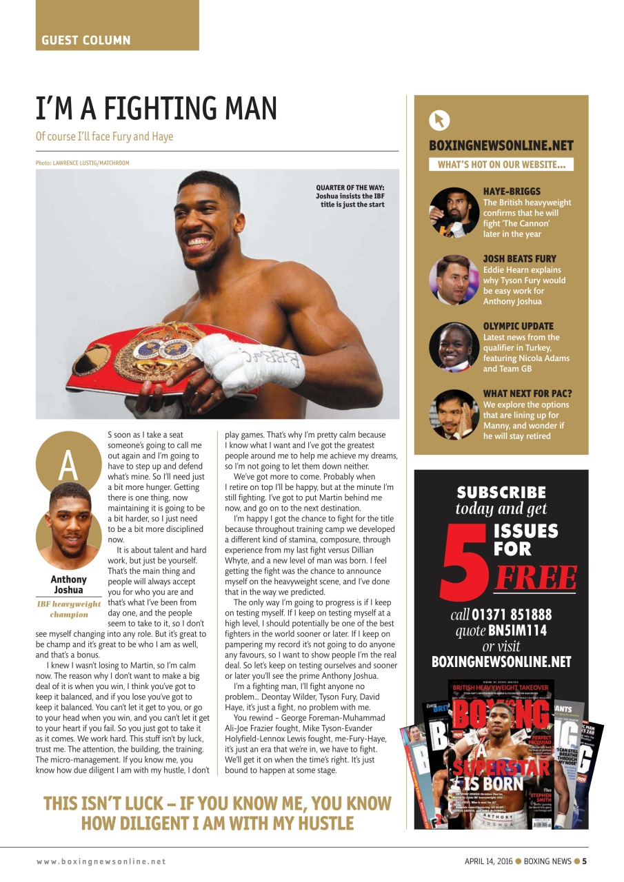 Boxing News Preview Pages