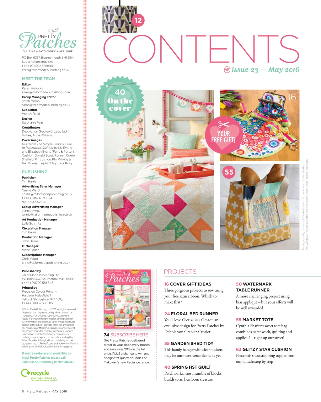 Pretty Patches Magazine Preview Pages