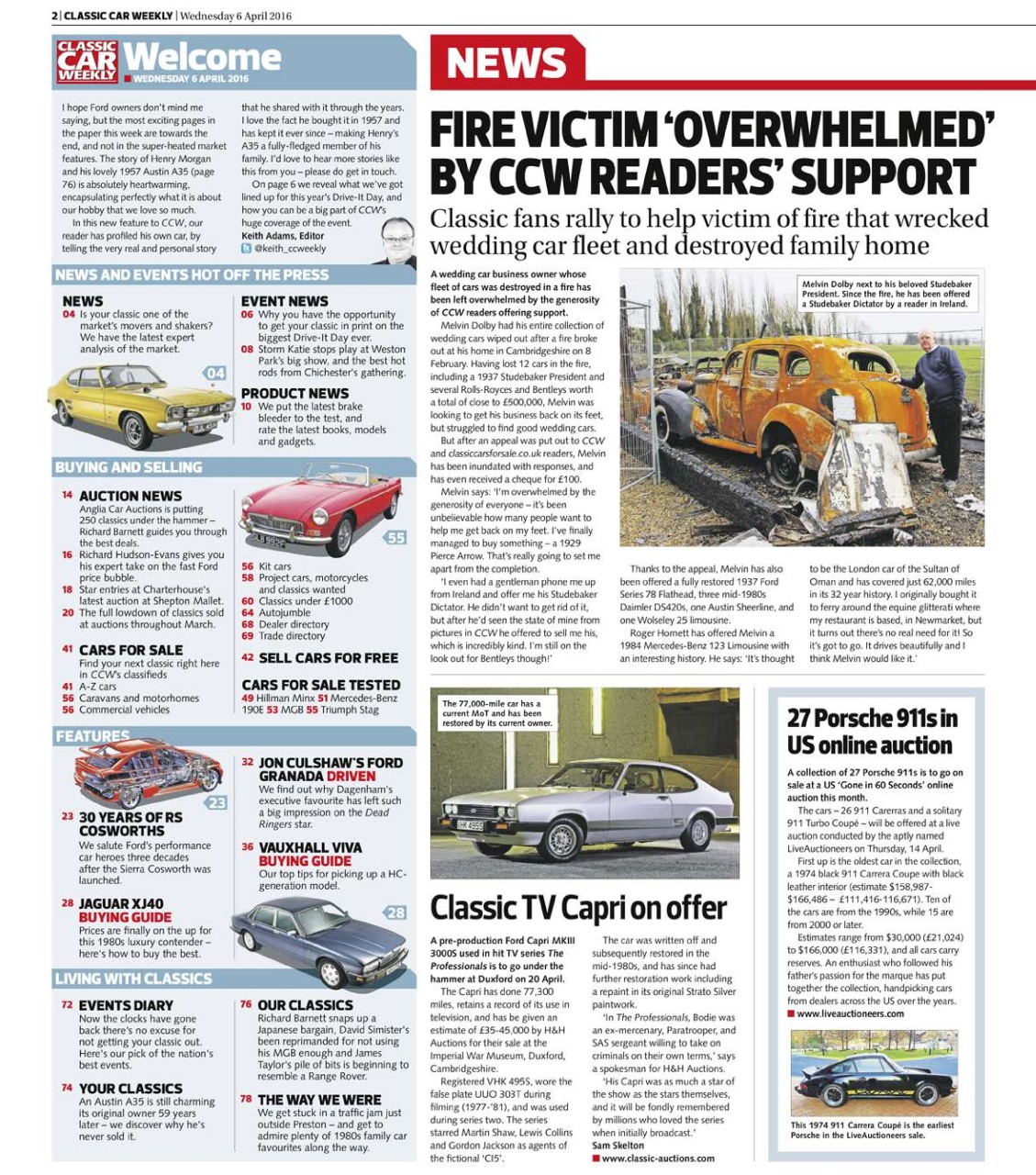 Classic Car Weekly Preview Pages