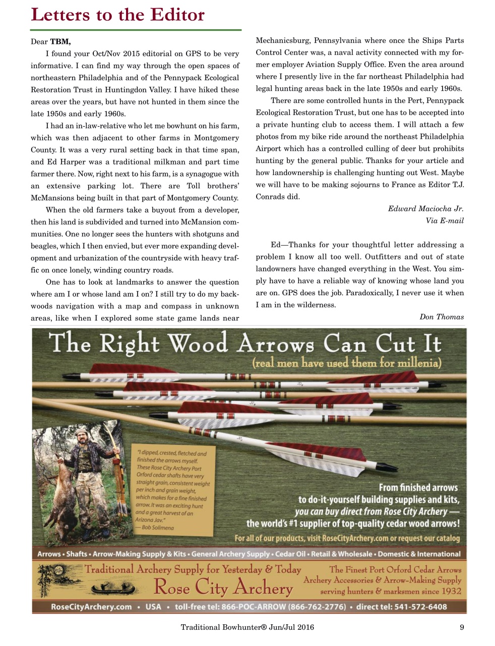 Traditional Bowhunter Magazine Preview Pages