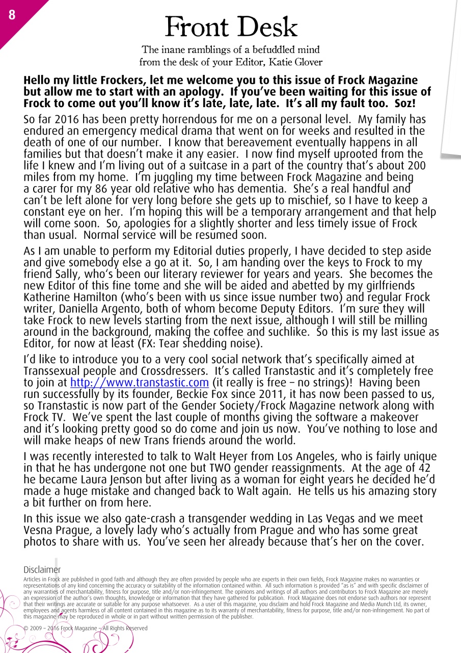 Frock Magazine Preview Pages