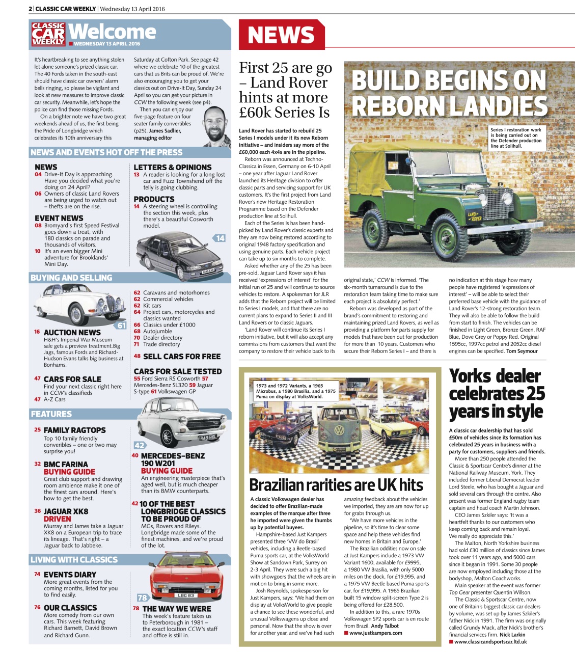 Classic Car Weekly Preview Pages