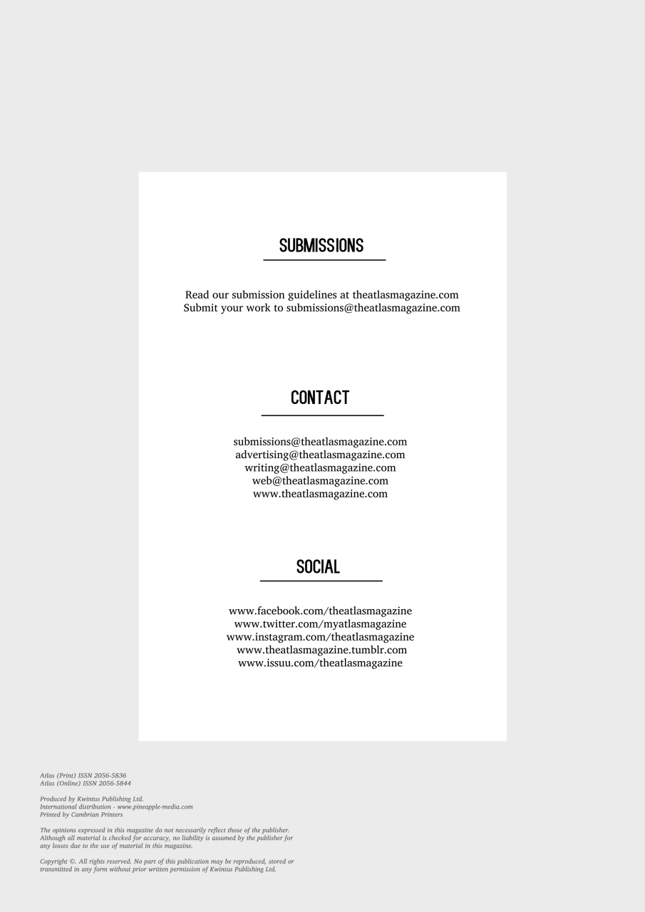 Atlas Magazine Preview Pages