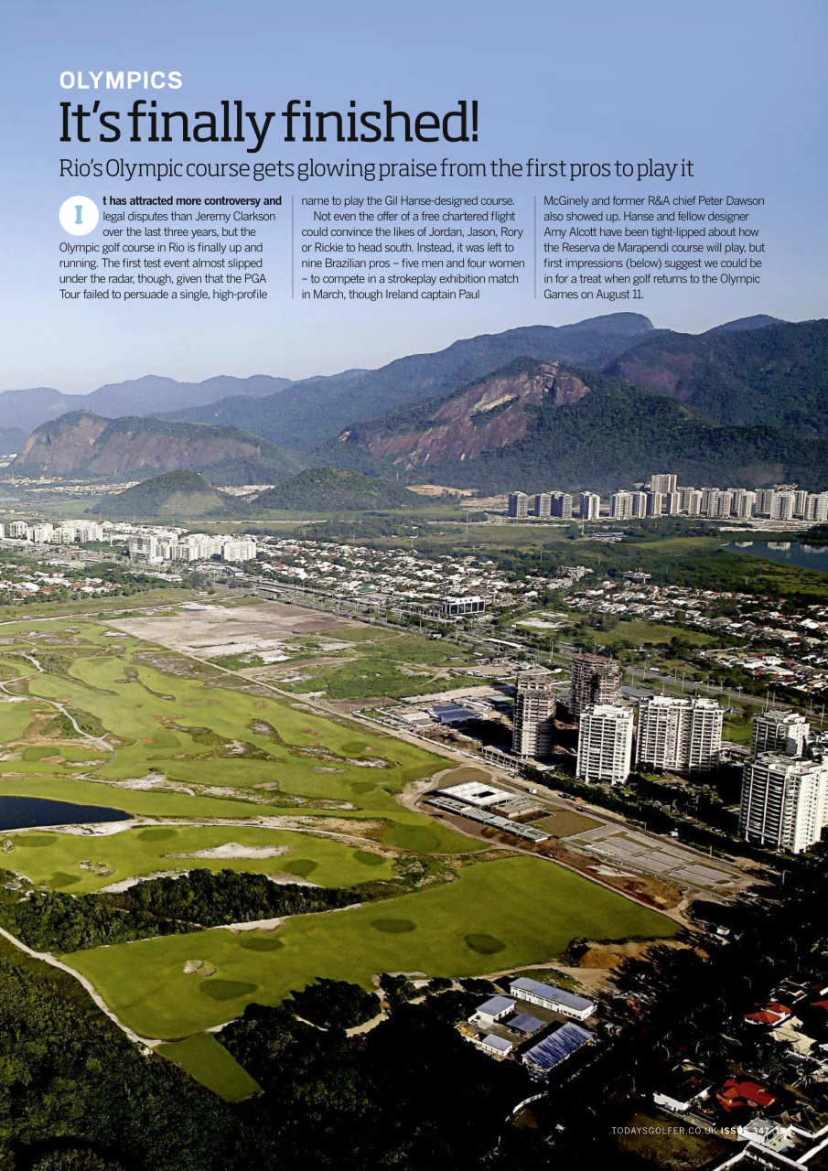 Today's Golfer Preview Pages