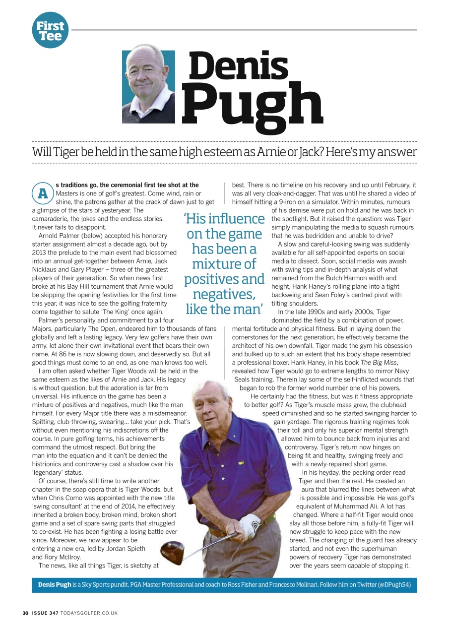 Today's Golfer Preview Pages