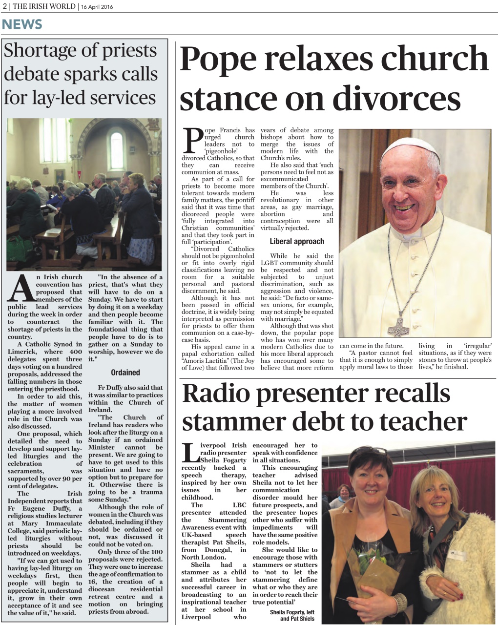 Irish World Preview Pages