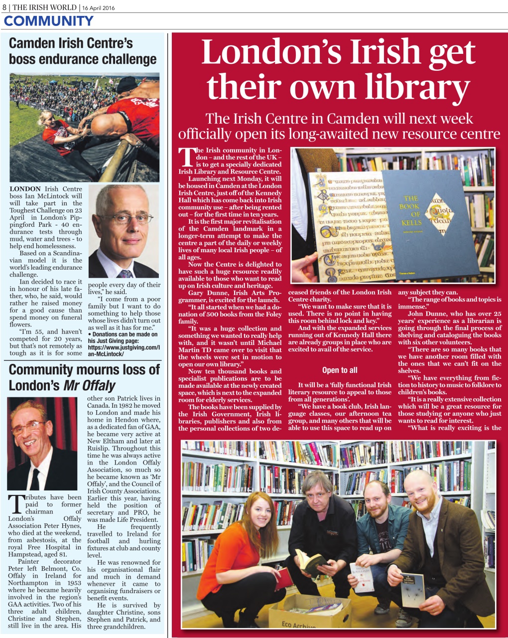 Irish World Preview Pages