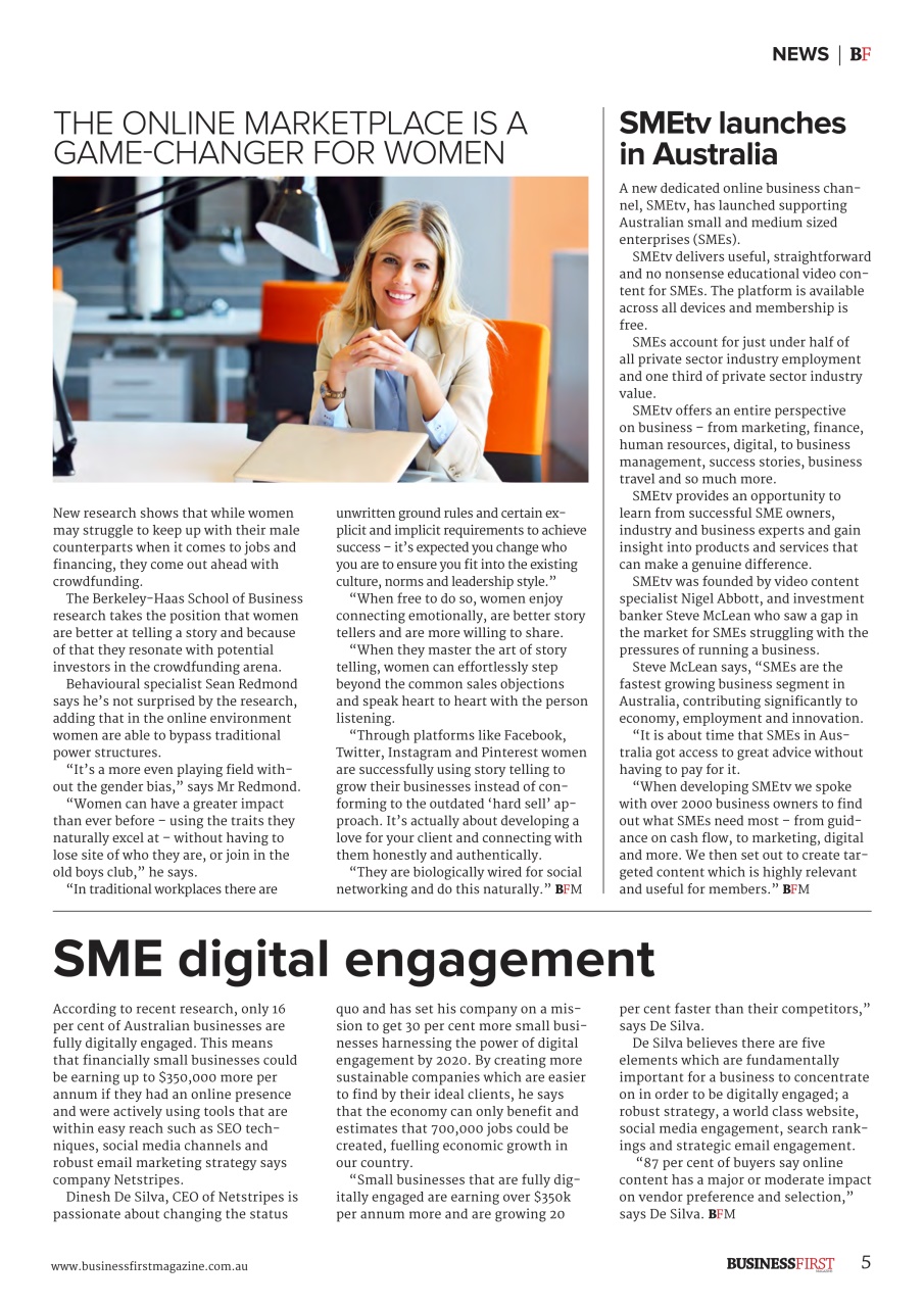 Business First Magazine Preview Pages