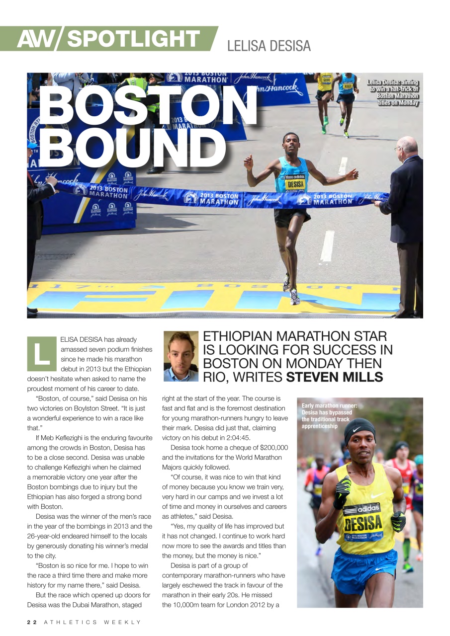 AW – Athletics Weekly Magazine Preview Pages