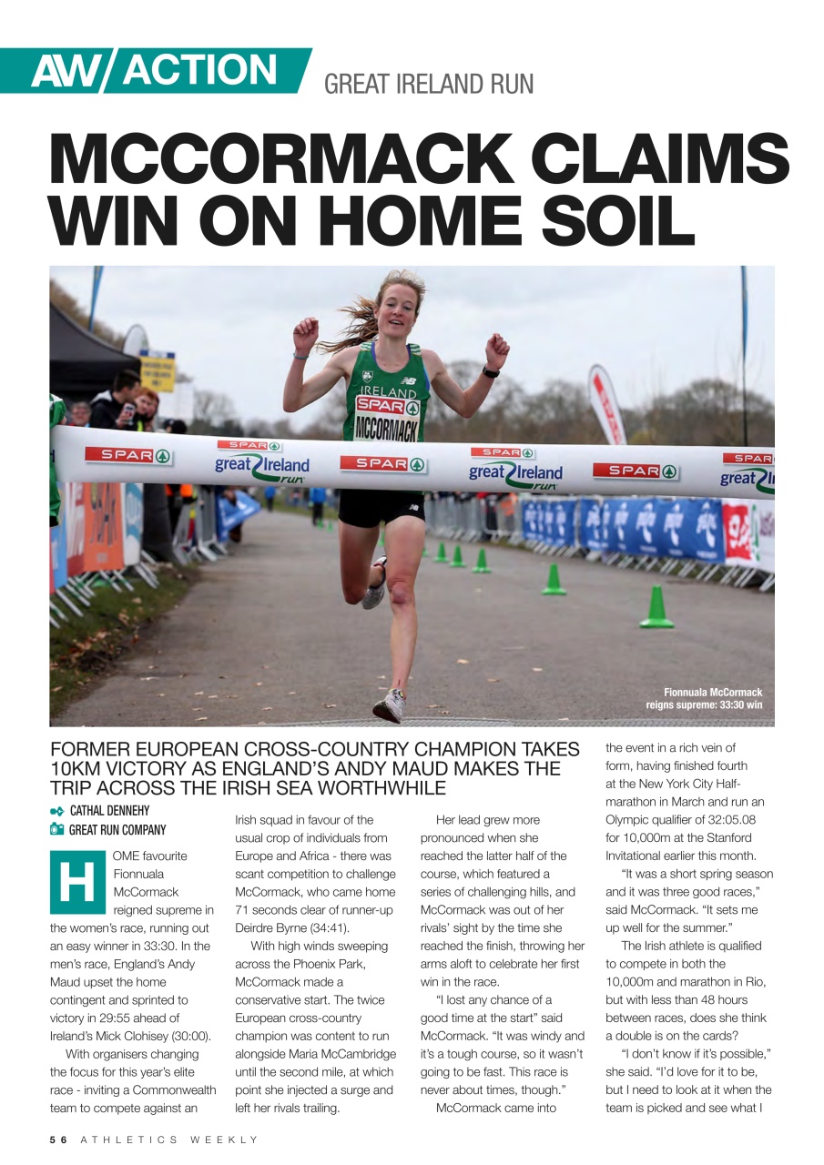 AW – Athletics Weekly Magazine Preview Pages