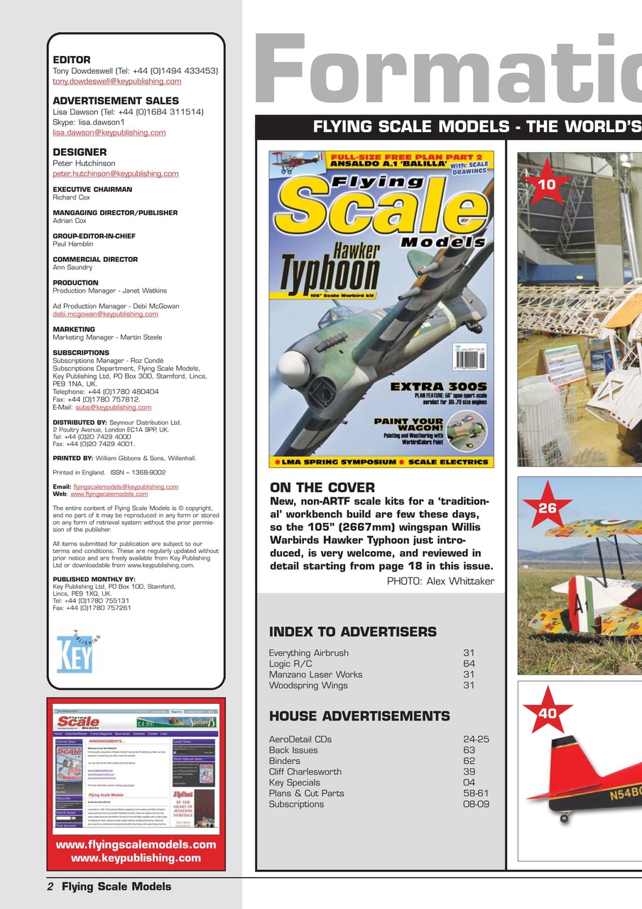 Flying Scale Models Preview Pages