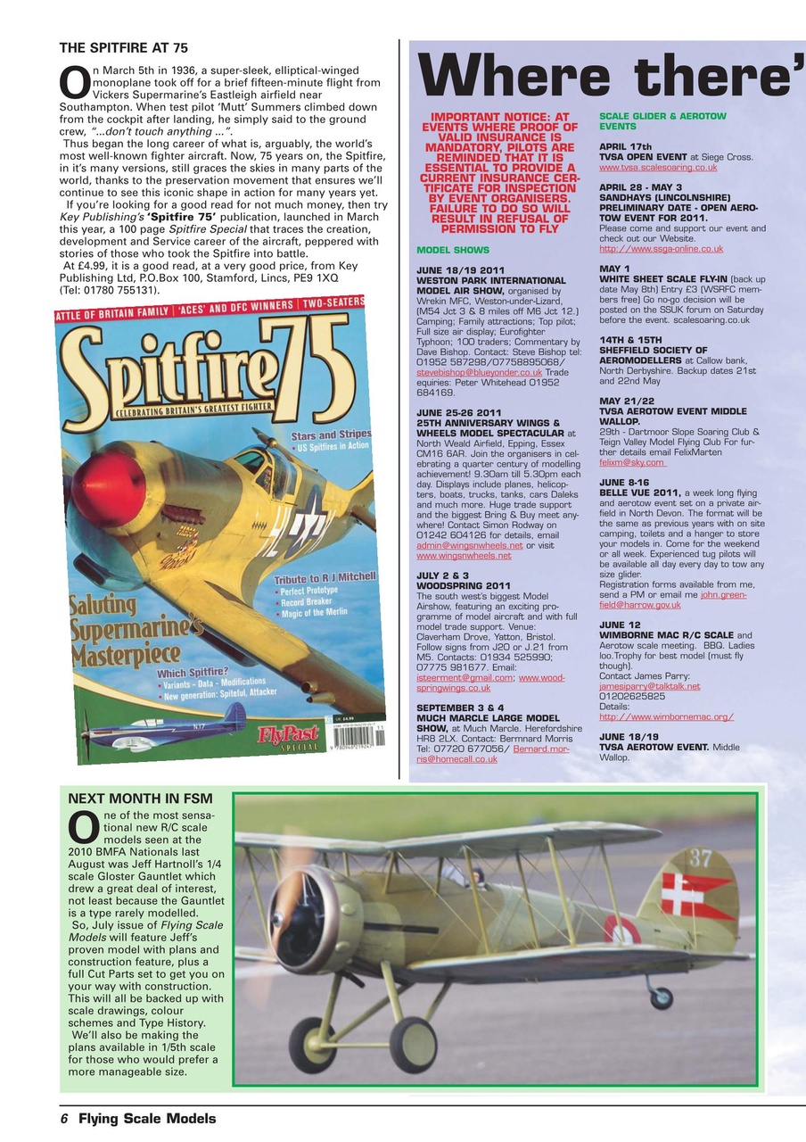 Flying Scale Models Preview Pages