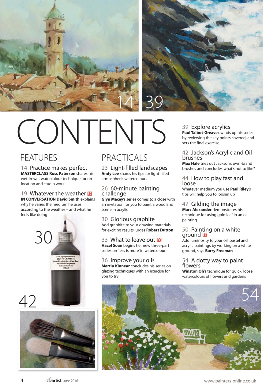 The Artist Preview Pages