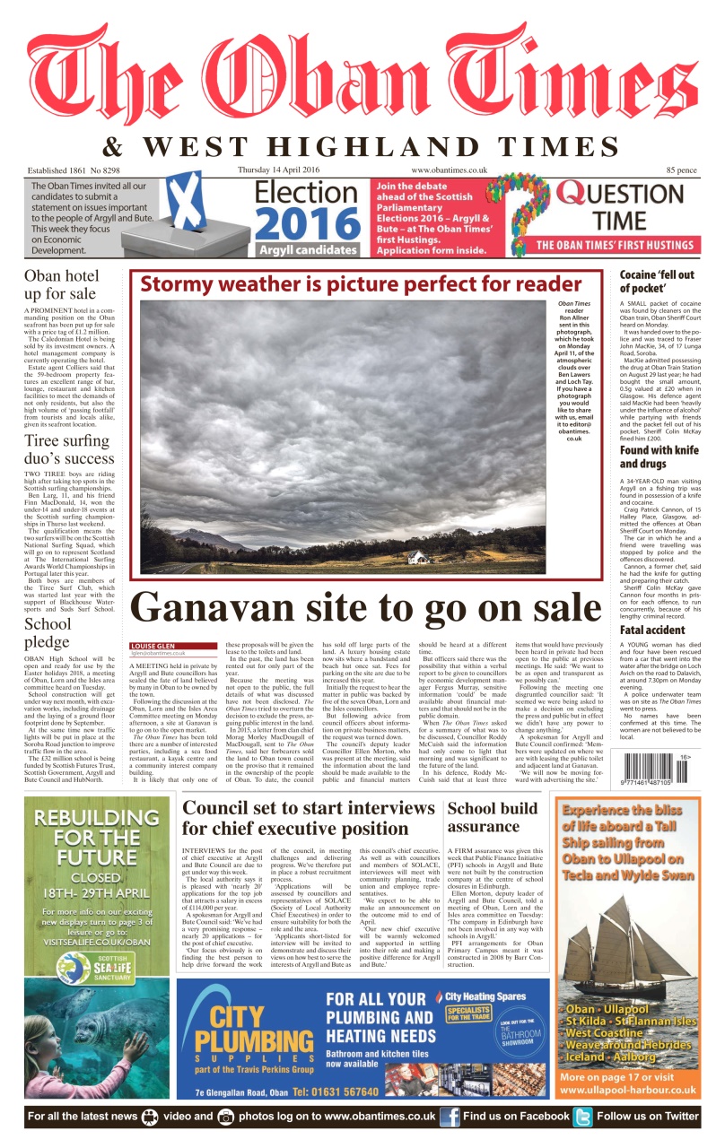 The Oban Times & Lochaber Times Preview Pages