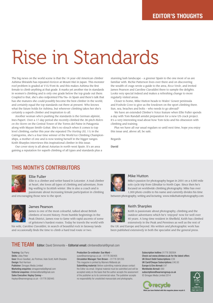 Climber Preview Pages