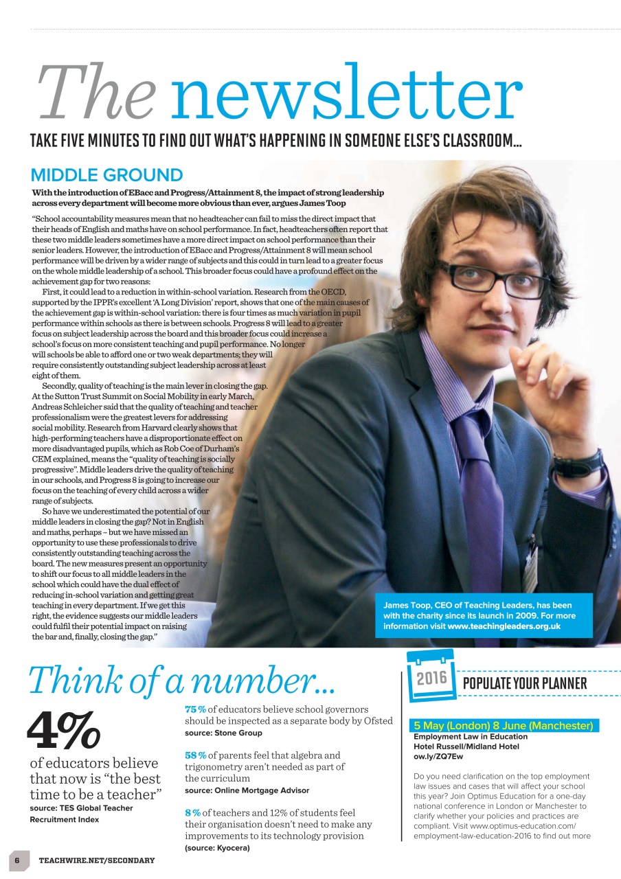 Teach Secondary Preview Pages