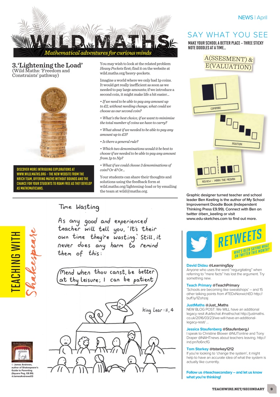 Teach Secondary Preview Pages