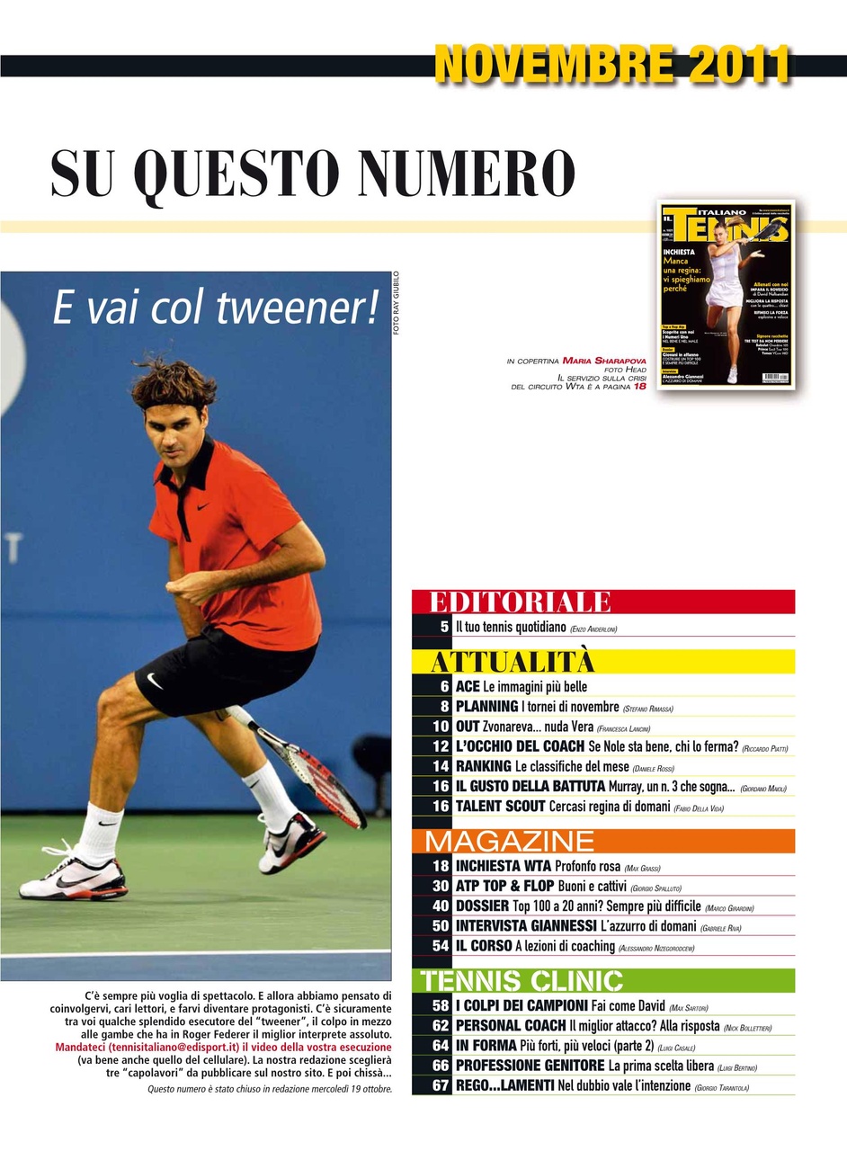 Il Tennis Italiano Preview Pages