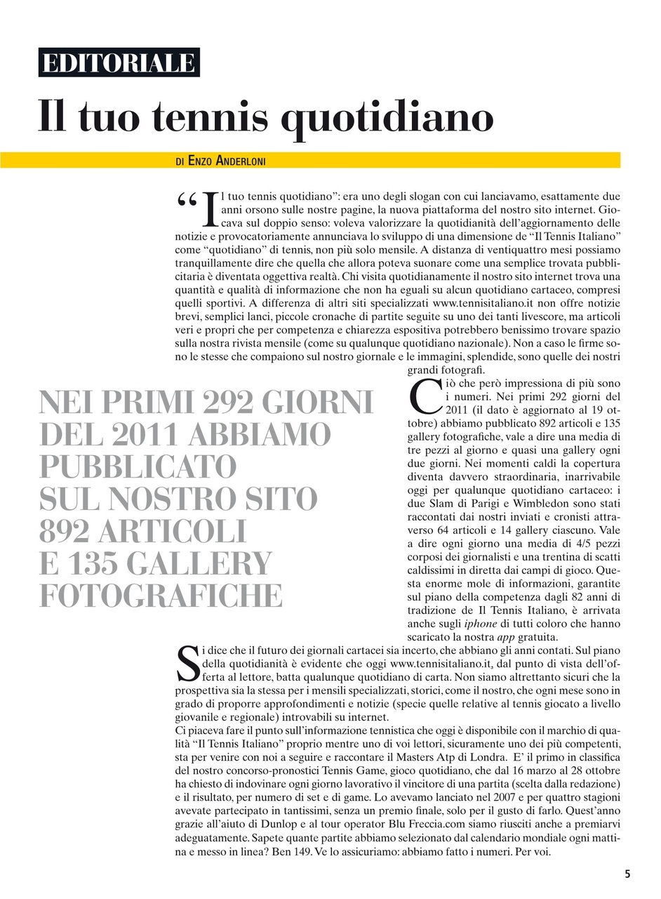 Il Tennis Italiano Preview Pages