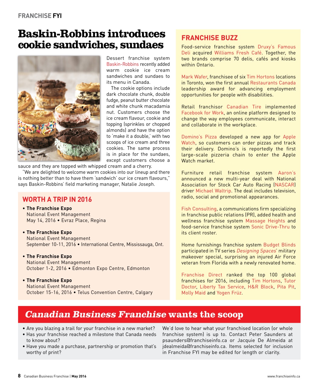Canadian Business Franchise Preview Pages