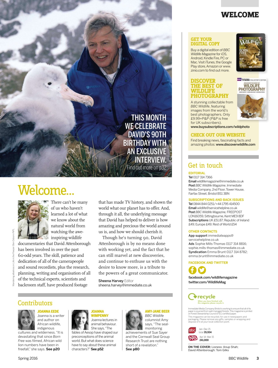 BBC Wildlife Magazine Preview Pages