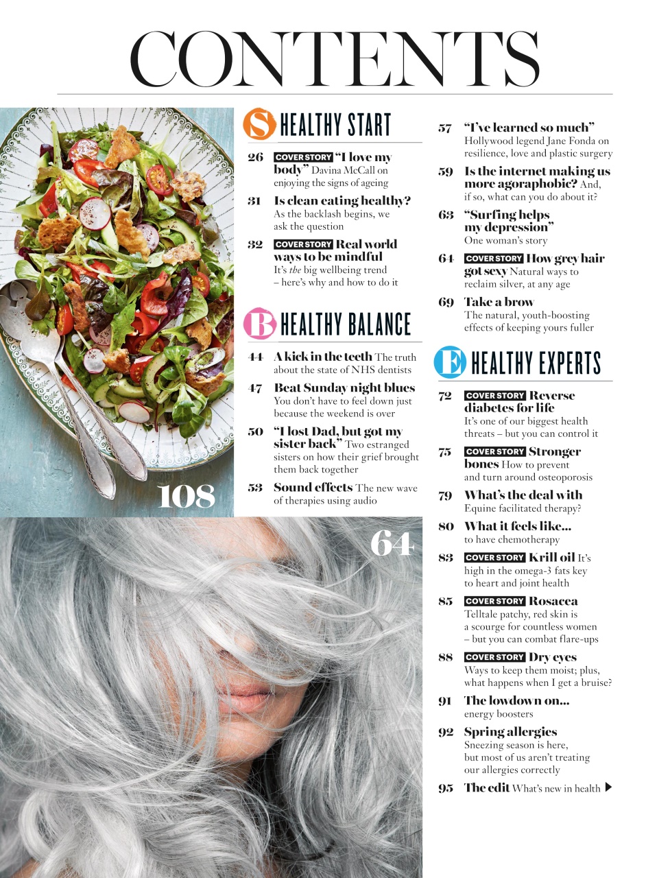 Healthy Magazine Preview Pages
