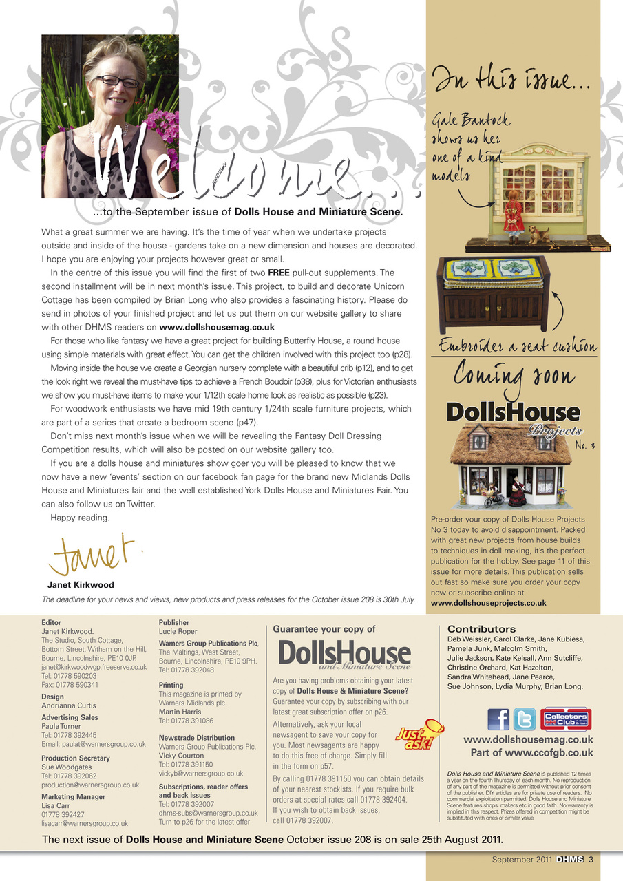 Dolls House and Miniature Scene Preview Pages