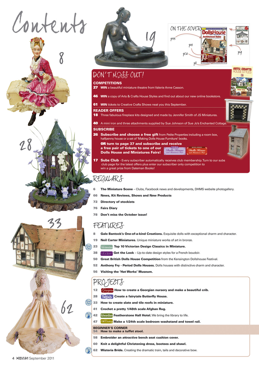 Dolls House and Miniature Scene Preview Pages