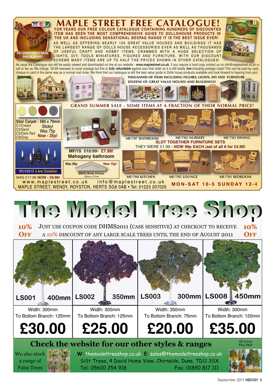 Dolls House and Miniature Scene Preview Pages