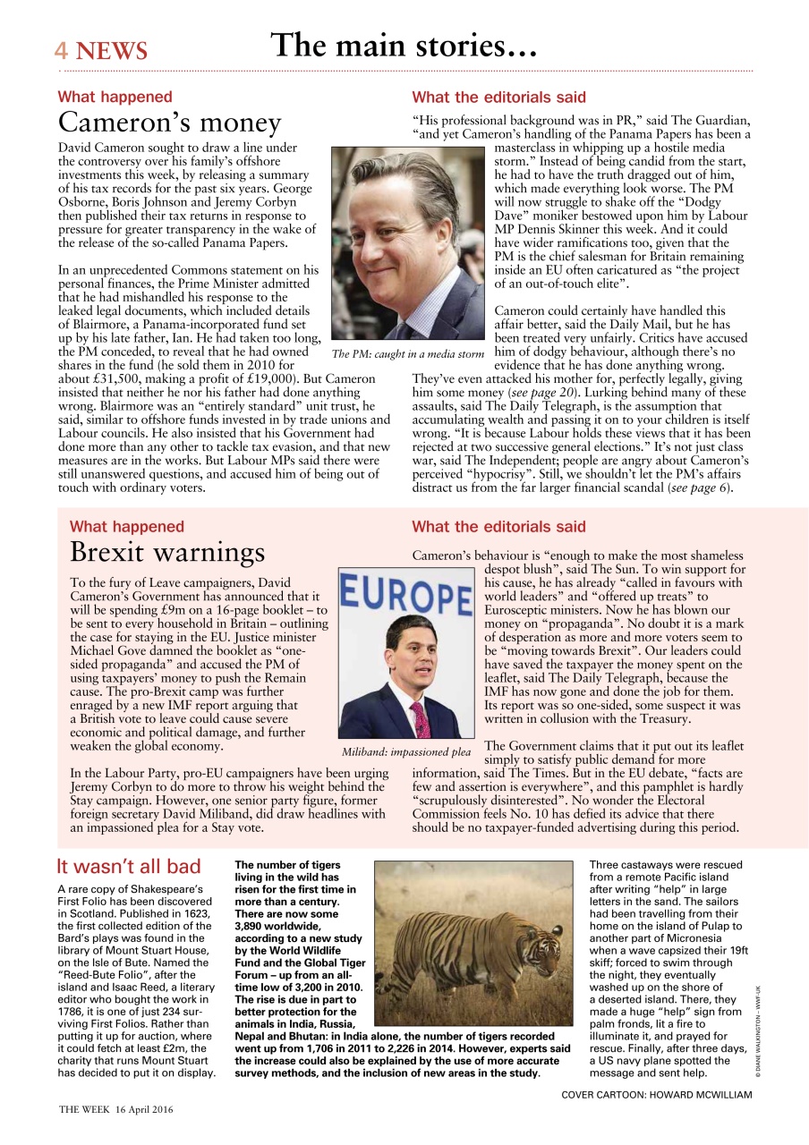 The Week Preview Pages