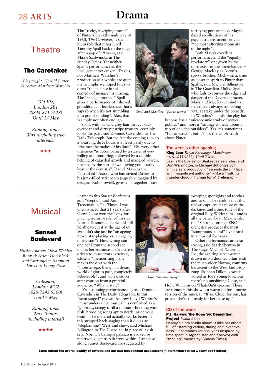 The Week Preview Pages