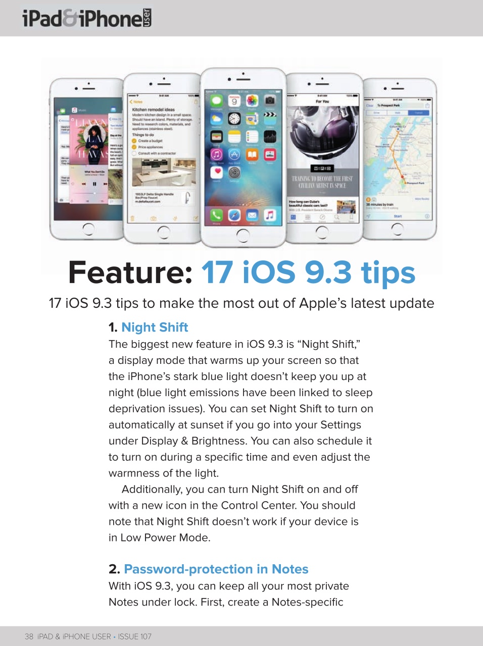 iPad and iPhone User Preview Pages