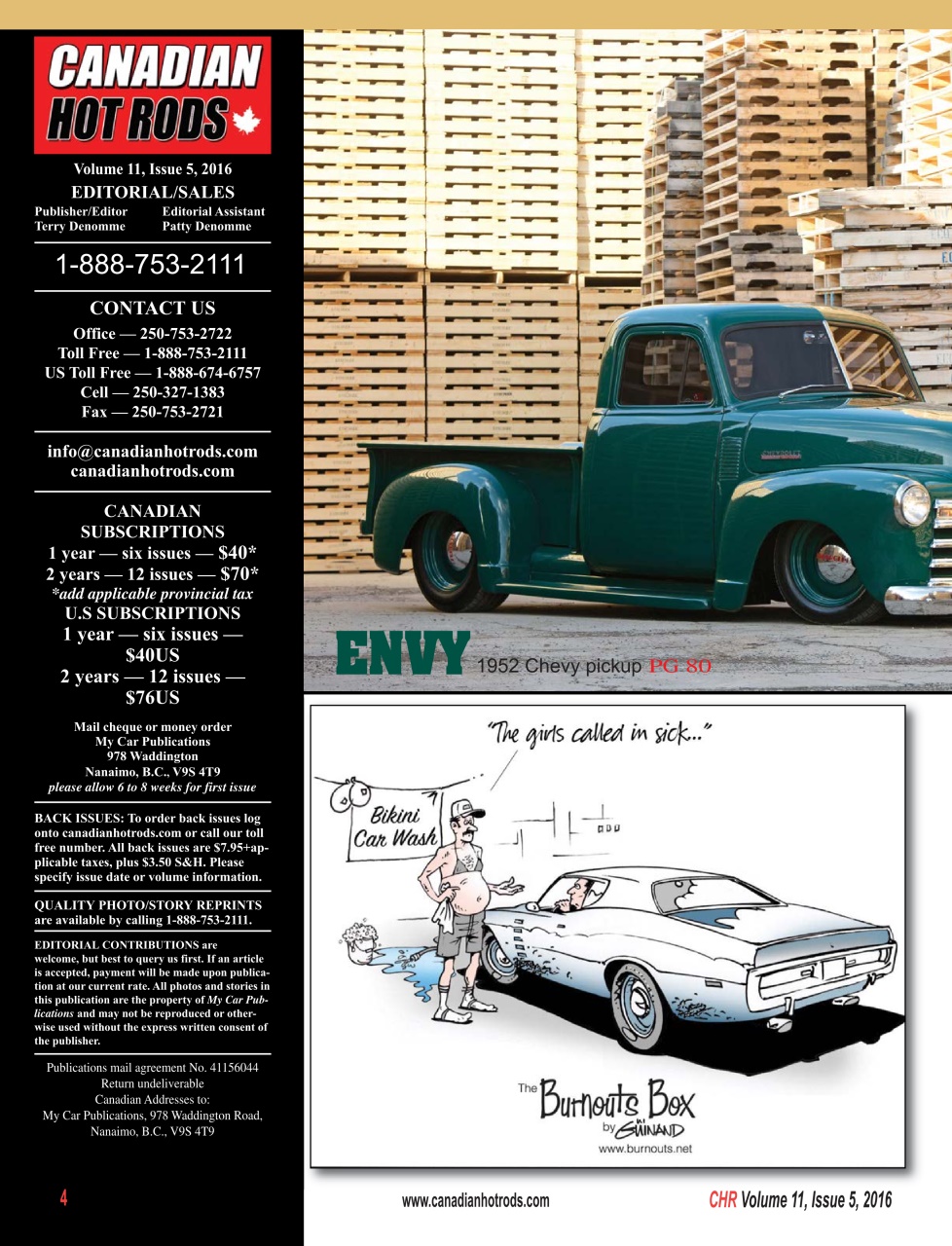 Canadian Hot Rods Preview Pages