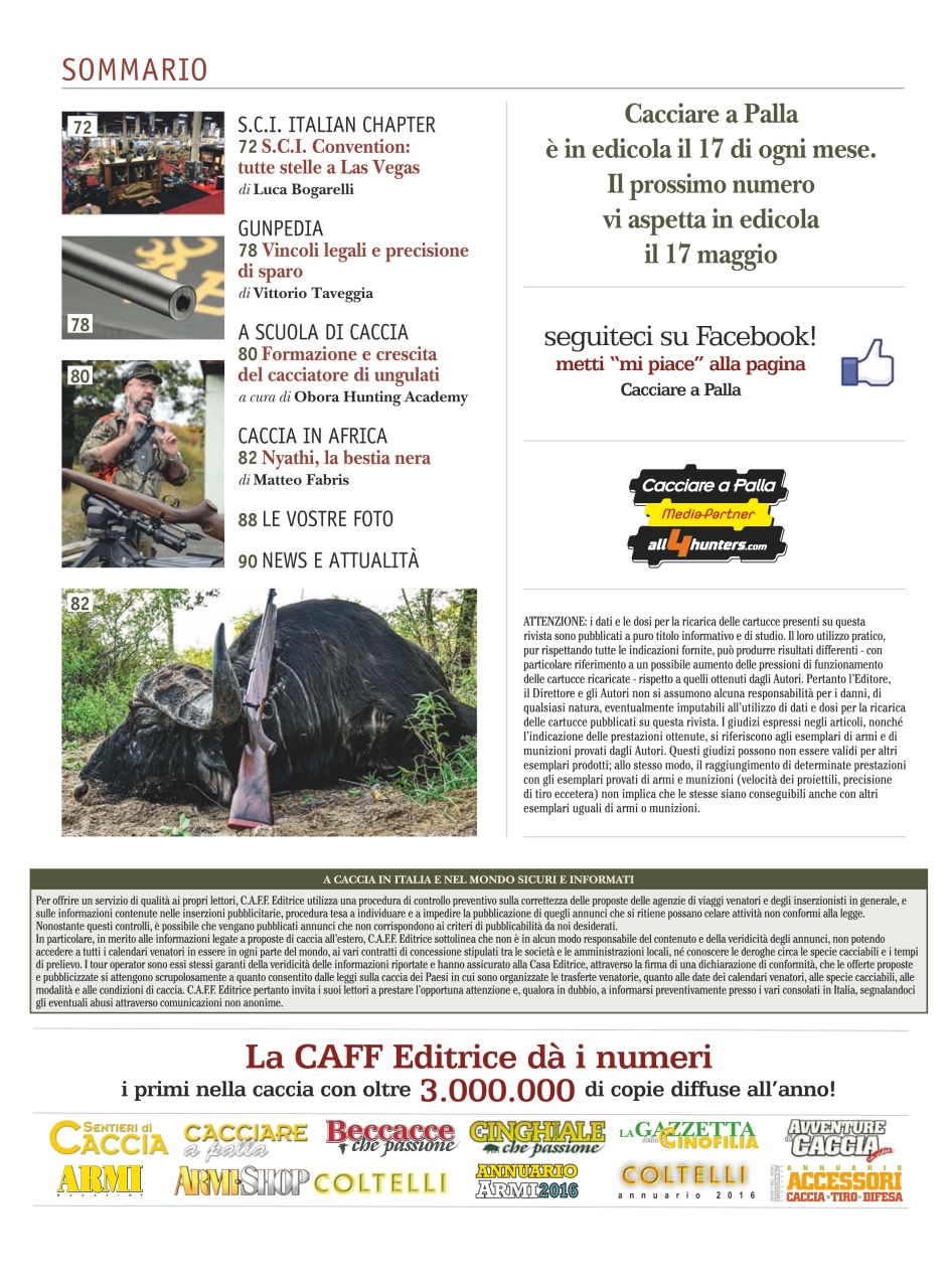 Caccia Magazine Preview Pages