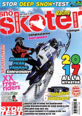 Tidningen Snöskoter issue 3-2016