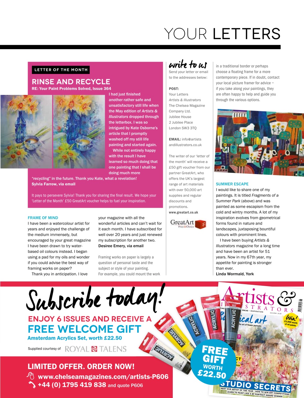 Artists & Illustrators Preview Pages