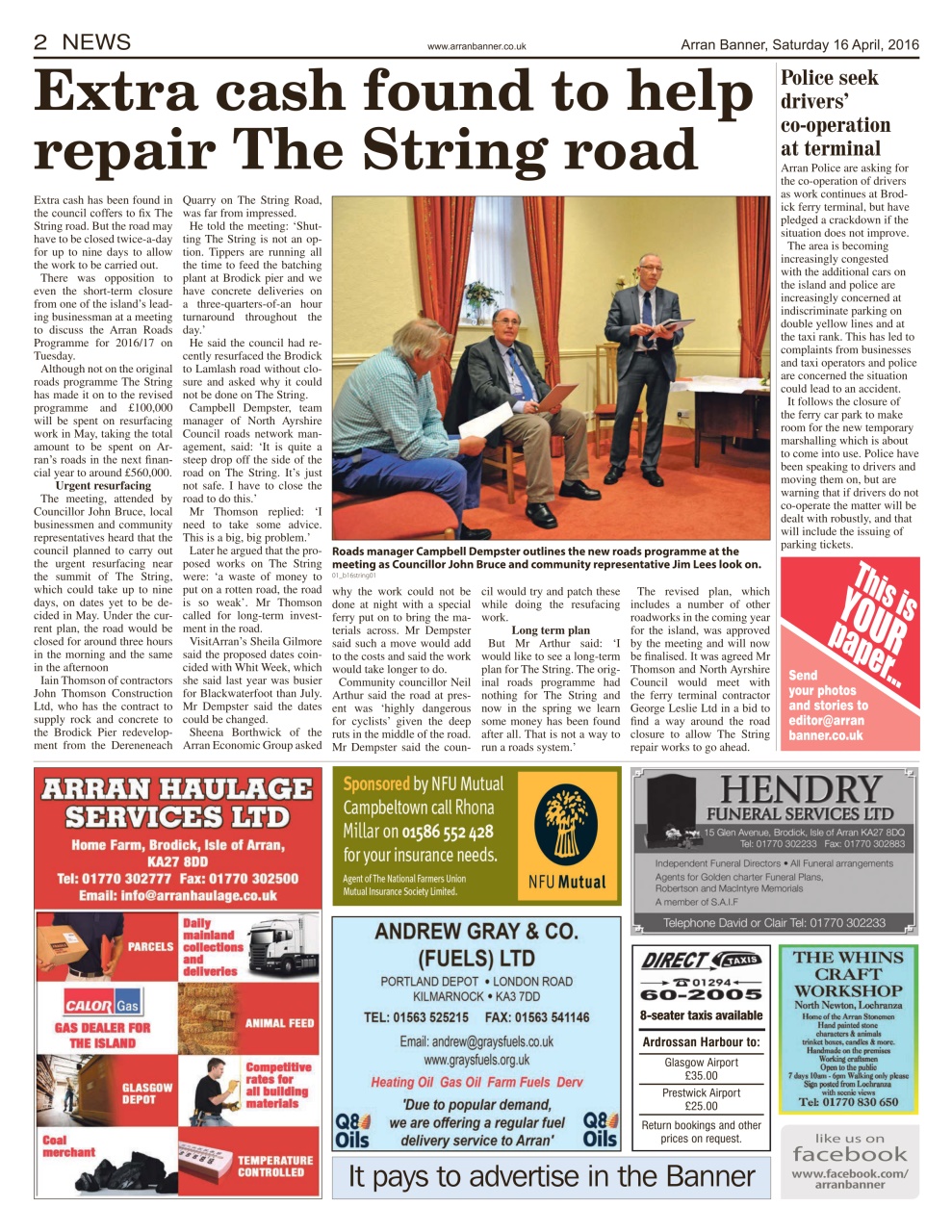 Arran Banner Preview Pages