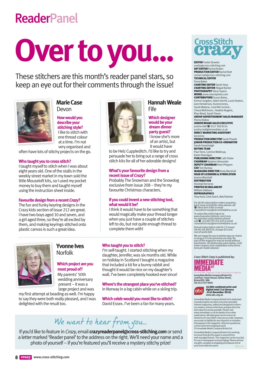 Cross Stitch Crazy Preview Pages