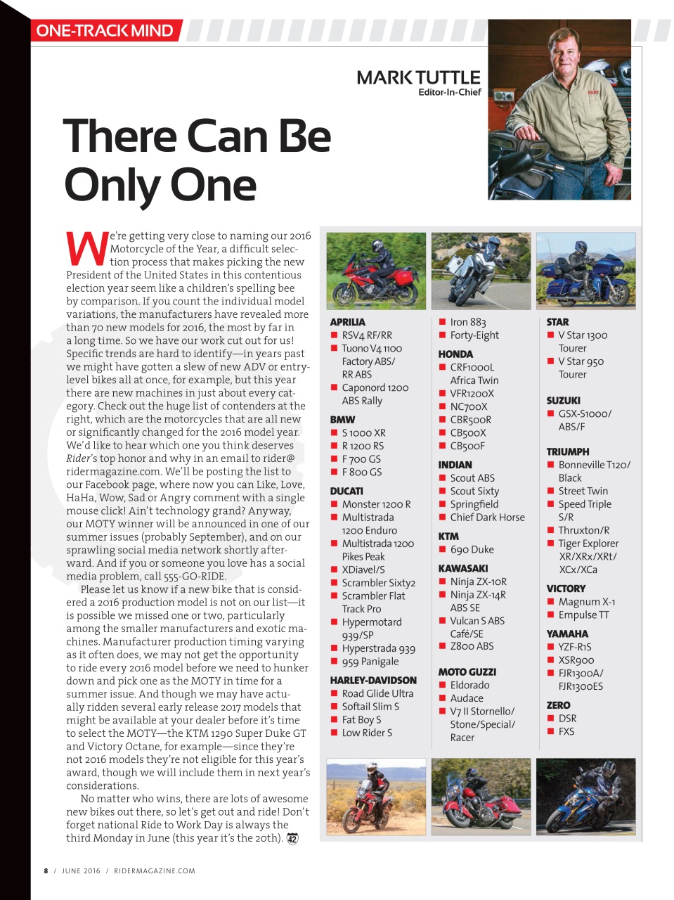 Rider Magazine Preview Pages