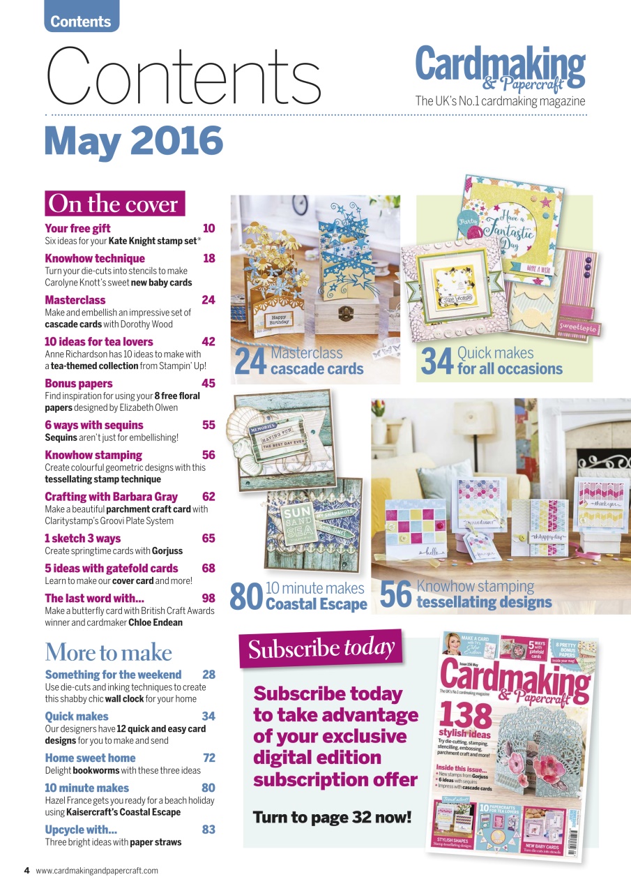 Cardmaking & Papercraft Preview Pages