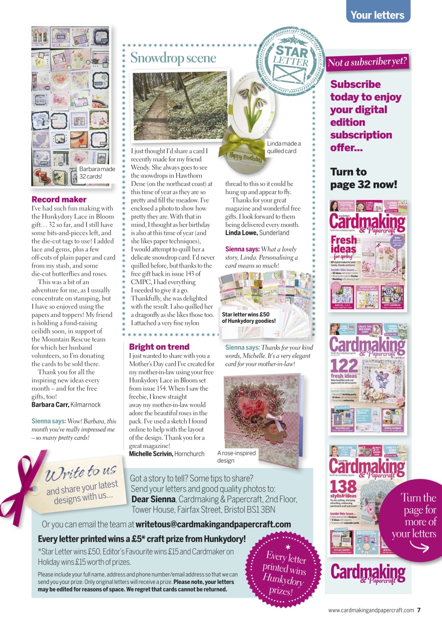 Cardmaking & Papercraft Preview Pages