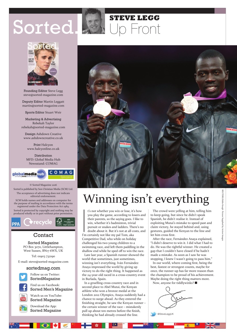 Sorted Magazine – The men's mag with morals Preview Pages